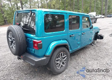 2024 Jeep Wrangler 4-Door Sahara 4X4 z USA, uszkodzony, nr VIN 1C4PJXEG3RW245895